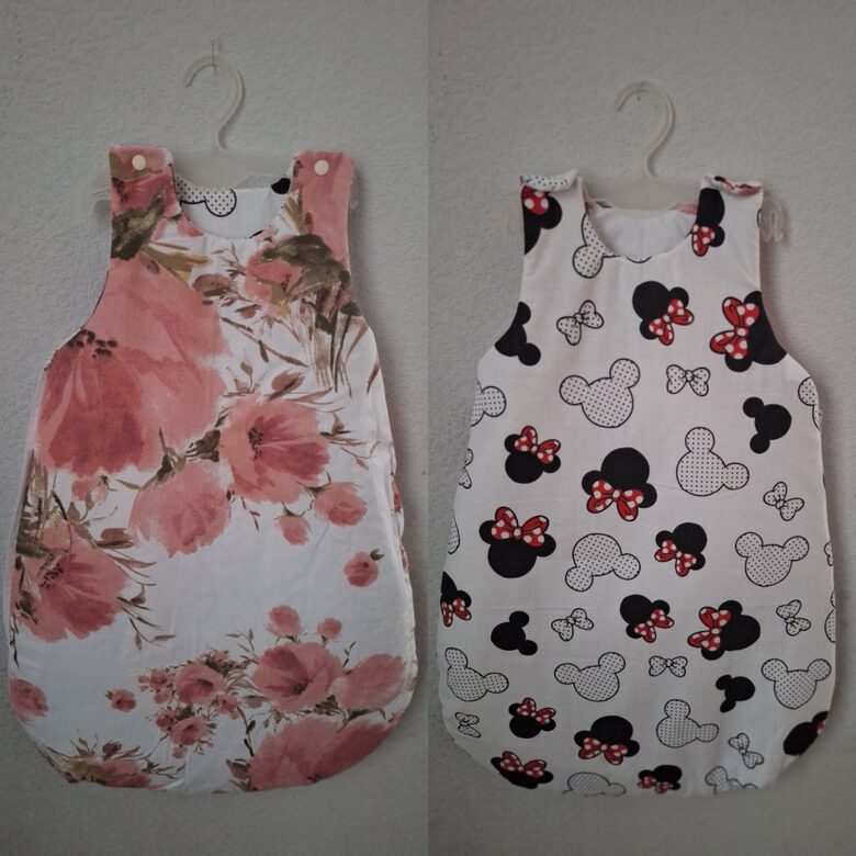 Guļammaiss/0-6 mēneši/70 cm/pelītes+ziedi