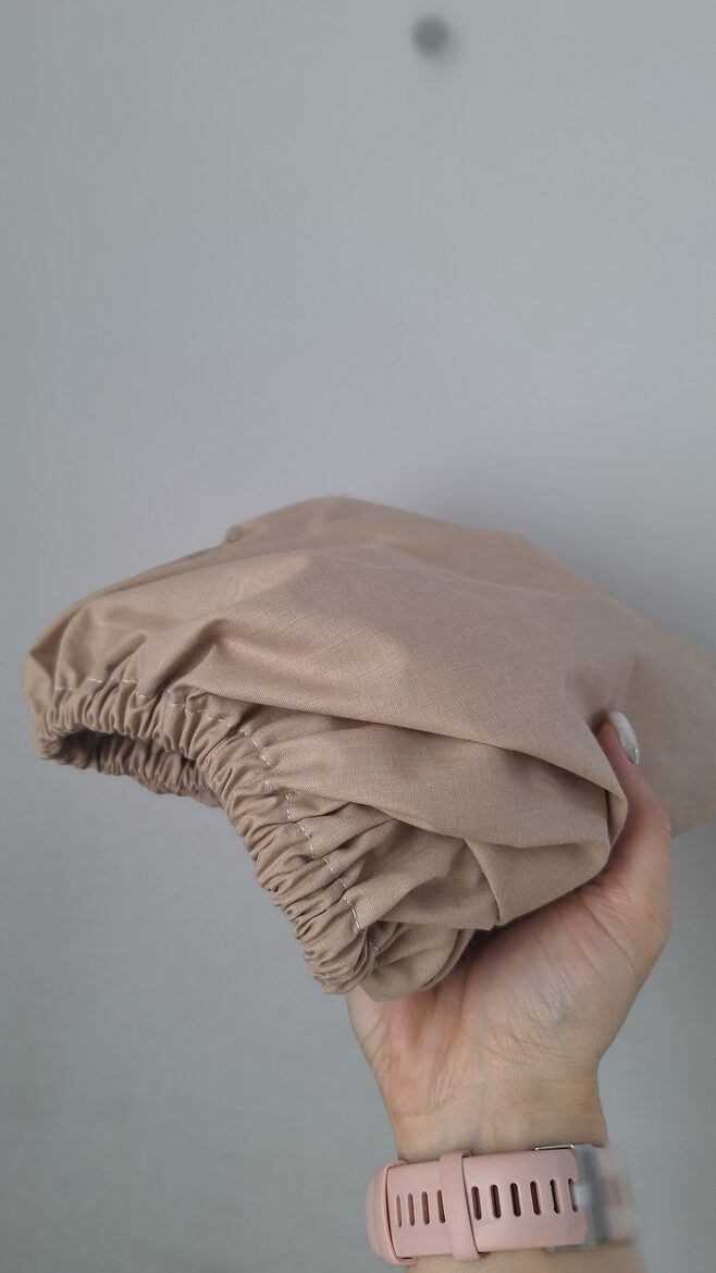 Palags šūpulim un gultiņai/krēmīgi brūns