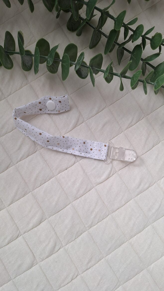 Printed pacifier clips