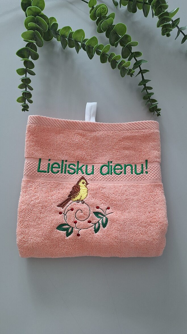 Large towel / 70*140 cm / powder pink