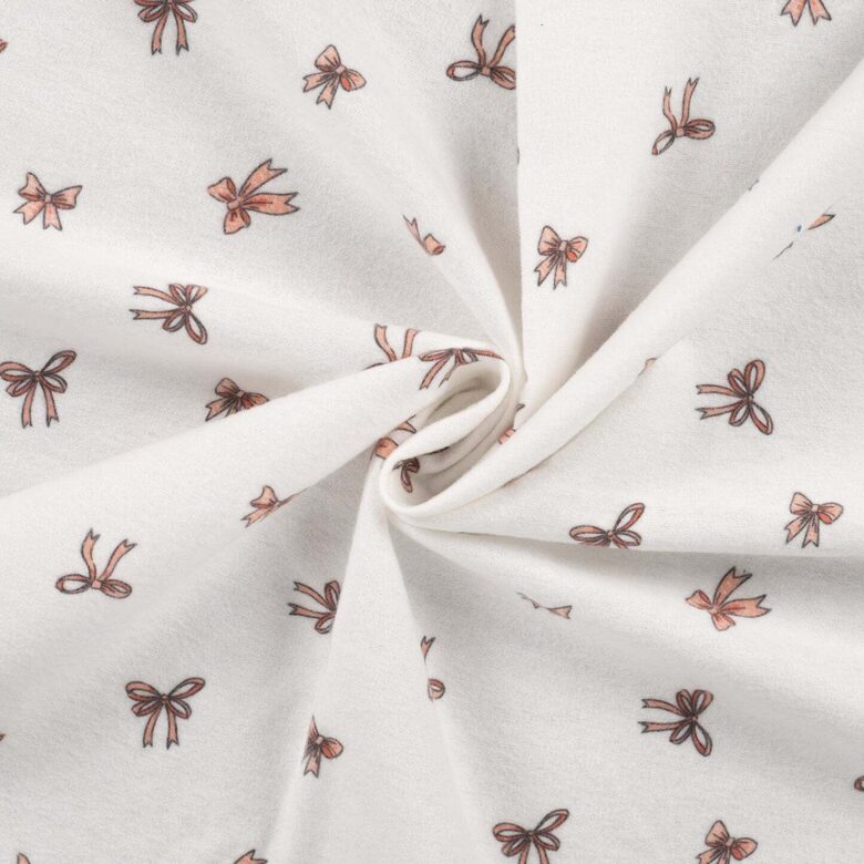 Flaneļa autiņš bantītes/ 30*30 cm