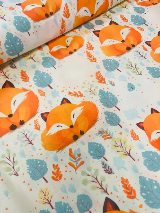 Kokvilnas autiņi-lapsas/50*70 cm