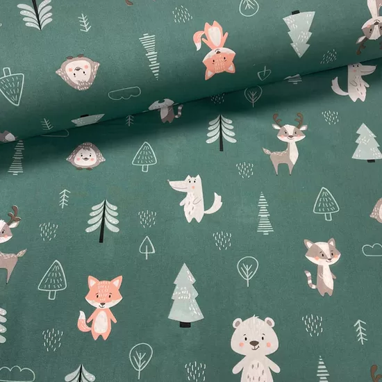 Ratu palags/kokvilnas/zvēriņi uz zaļgana