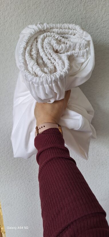 Palags gultai un šūpulim/ balts