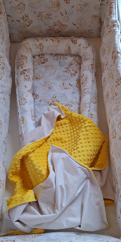 Baby nest – deer /cotton/ made to order