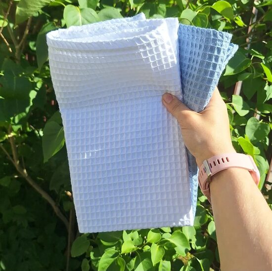 Vafeļauduma dvieļi