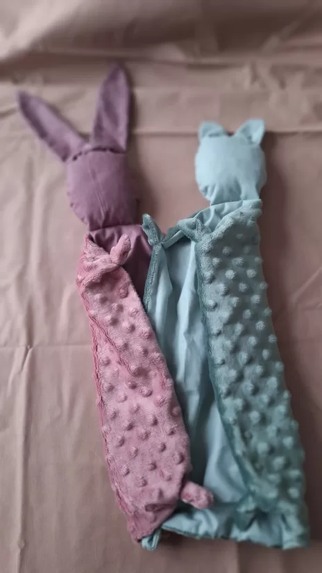 Minky un kokvilnas zaķēni/lācēni