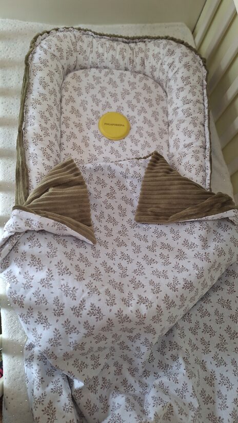 Rievotā minky un kokvilnas ligzdiņa