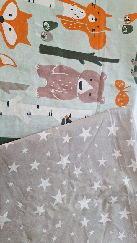 Priekšauts/zoo + zvaigznes/4-7 gadi/55 cm