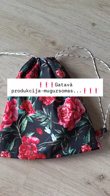 Kokvilnas mugursomas