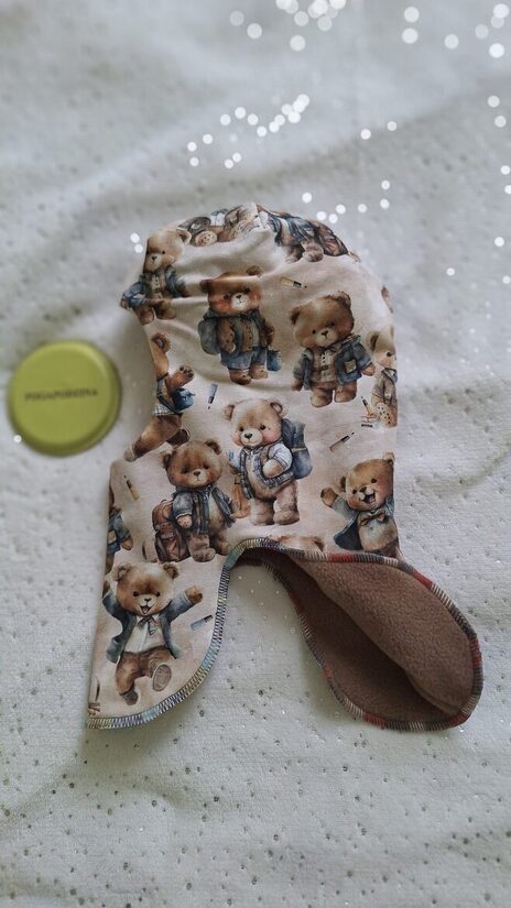 Ķivercepure/lācēni + brūna flīsa odere /ziemas/48-50 cm/gatavais