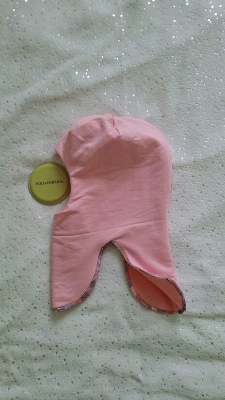 Ķivercepure/rozā+ rozā flīsa odere /ziemas/52-54 cm/gatavais