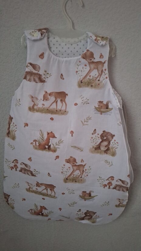 Guļammaiss/0-6 mēneši/70 cm/meža dzīvnieki + punktiņi