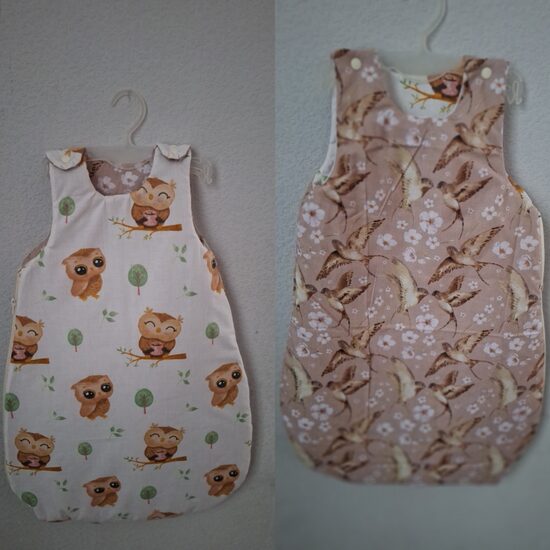 Guļammaiss/0-6 mēneši/70 cm/pūcītes+putniņi