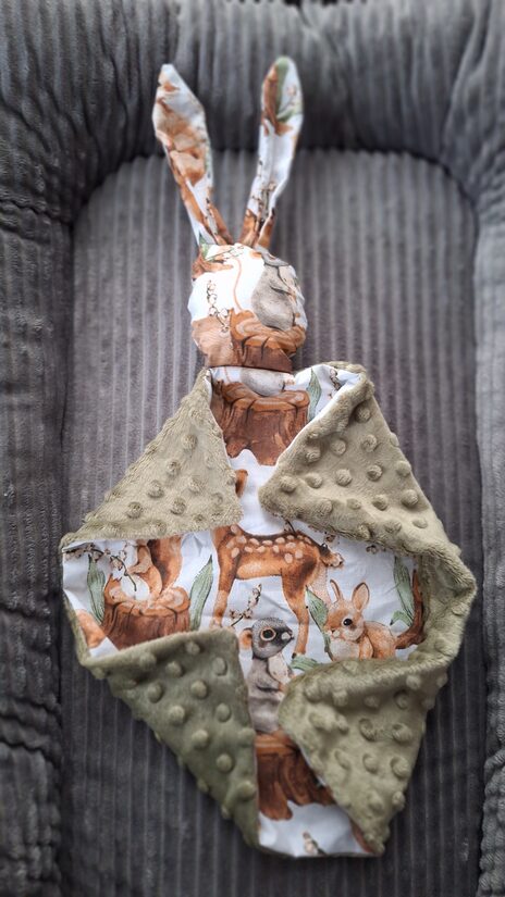 Minky un kokvilnas / sūnu + zaķis,vāvere