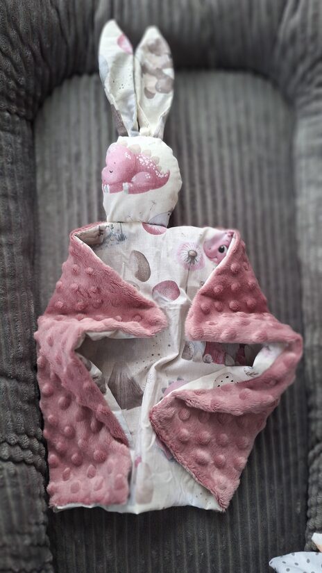 Minky + kokvilna/plūmju + dinozauri