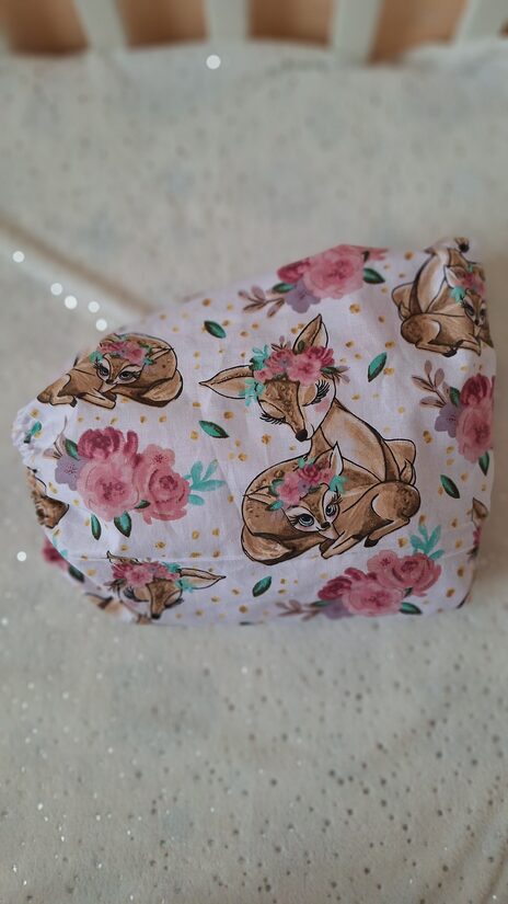 Palags/gultiņām un šūpuļiem/stirniņas