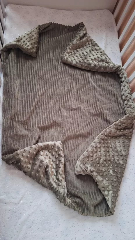 Minky + minky rievotais/ haki /70*95cm sedziņa