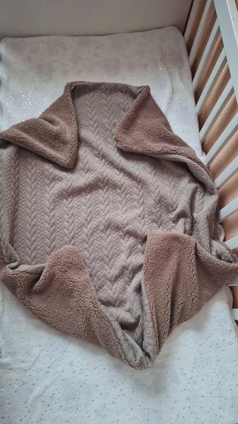 Teddy + pīnes/brūns + brūns/75*90 cm sedziņa