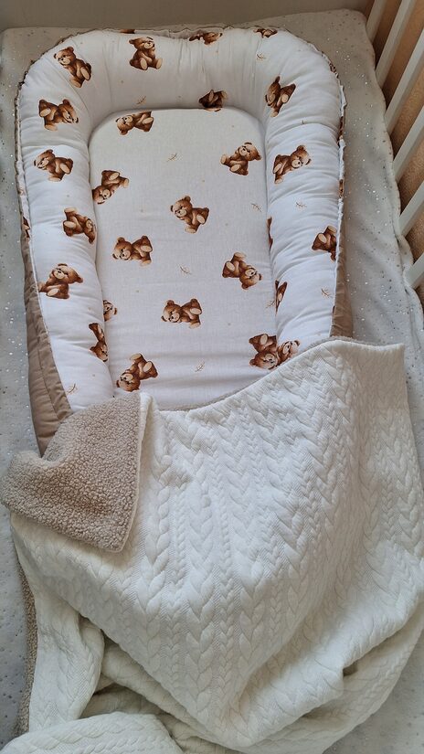 Kokvilnas ligzdiņa/lācīši + kakao 