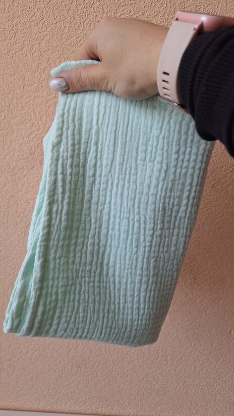 Muslīna autiņi/mīļlupatiņas/50*60cm/viegls mint