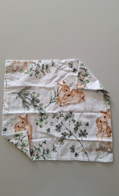 Kokvilnas spilvendrāna/stirniņas/35*35 cm