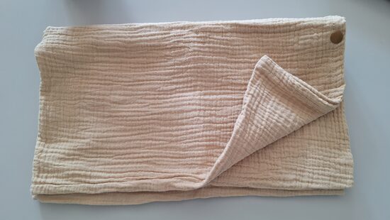 Muslīna spilvendrāna/40*60 cm/bēšs