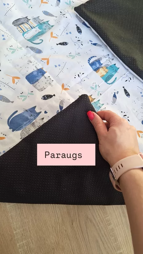 Paraugs/rotaļu paklājs ar neslīdošu pamatni