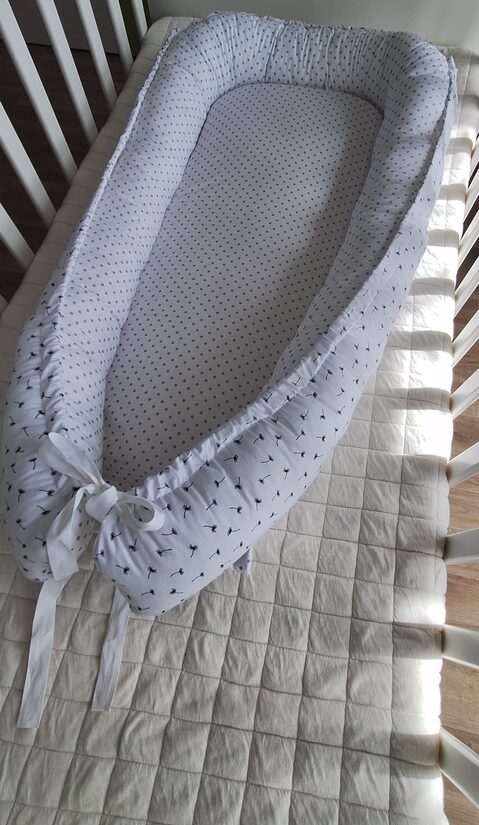 Baby nest-owls+ dots/cotton/ready-made