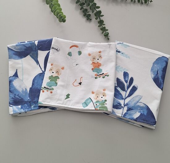 Kokvilnas autiņi-komplekts 3gb /40*60cm/gatavie