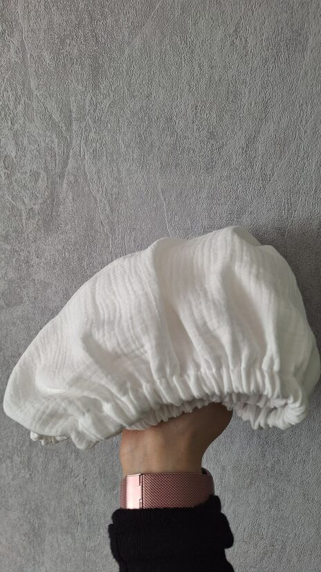 Muslīna palags gultām un šūpuļiem/balts/ ar gumiju