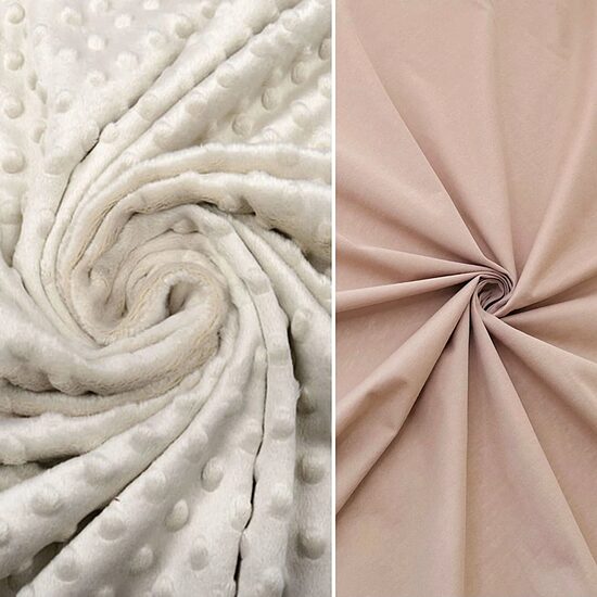 Baby nest - beige/cotton + minky /made to order