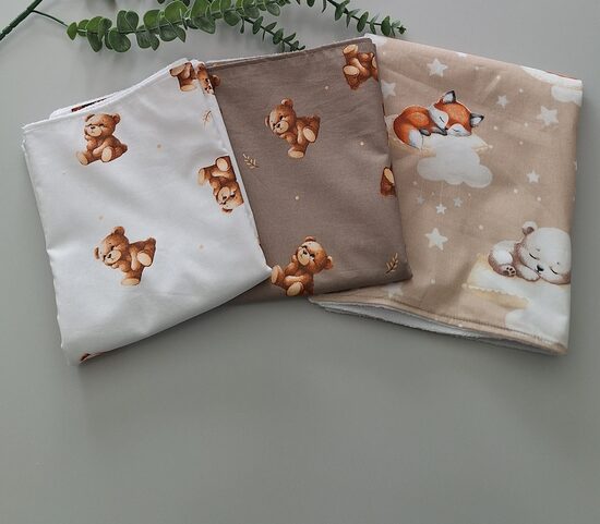 Kokvilnas autiņi- komplekts 3gb/50*70 cm 
