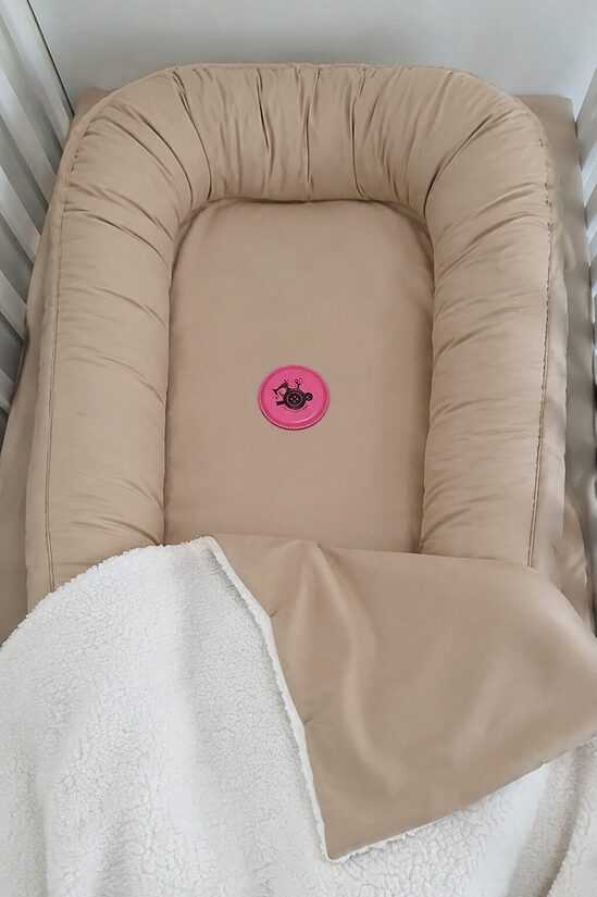 Baby nest - beige /cotton/ made to order