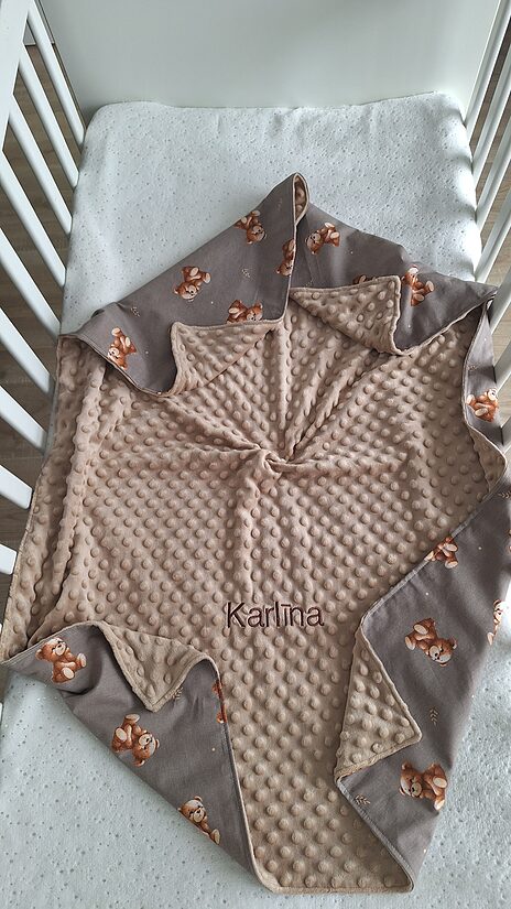 Minky+ kokvilnas sedziņas/uz  pasūtījuma/iespējams personalizēt