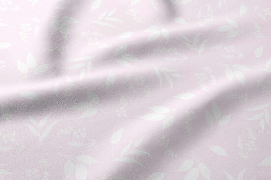 Baltas lapiņas uz rozā/50*70 cm