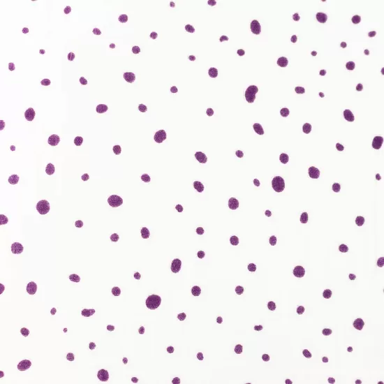 Muslīna sedziņa/ balta ar violetiem punktiem/ 100*130 cm