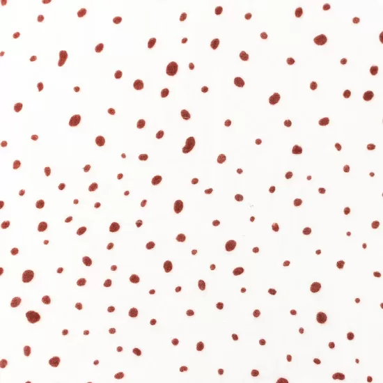 Muslīna sedziņa/ balta ar oranžiem punktiem/ 100*130 cm