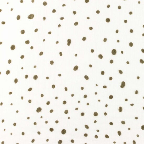 Muslīna sedziņa/ haki punktiņi / 100*130 cm/gatavā