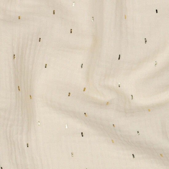Muslīna autiņi/ mīļlupatiņas/70*100 cm/vaniļas ar zeltu