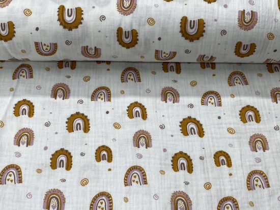 Muslīna autiņi/ varavīksnes sinepju/70*100 cm