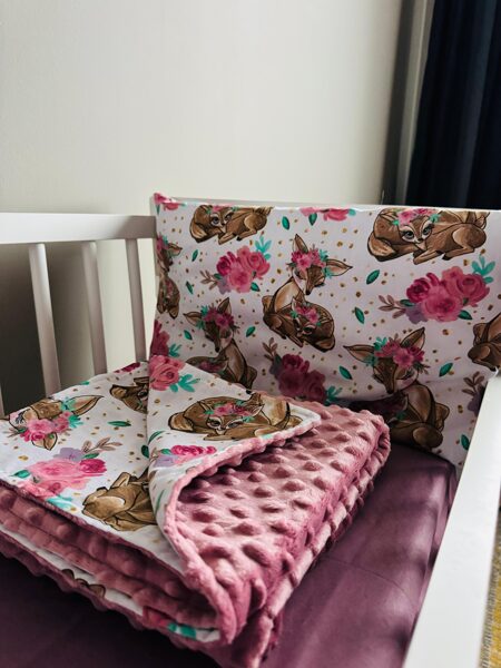 Minky  flīsa un kokvilnas sedziņa 